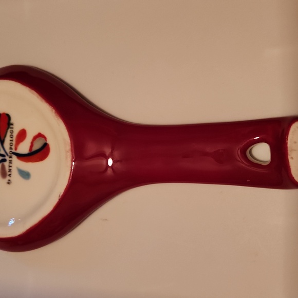 Anthropologie Colorful Ceramic Spoon Rest With The Initial C - Picture 4 of 7